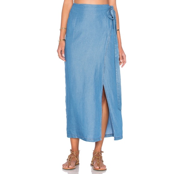 Capulet Dresses & Skirts - Capulet Denim Wrap Maxi Skirt